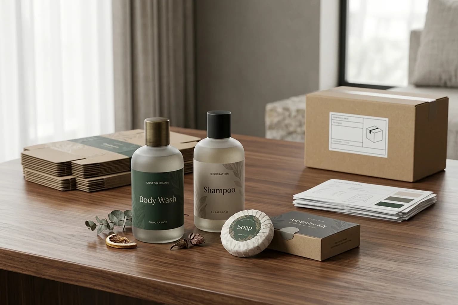 Private-label guest amenities — hero view