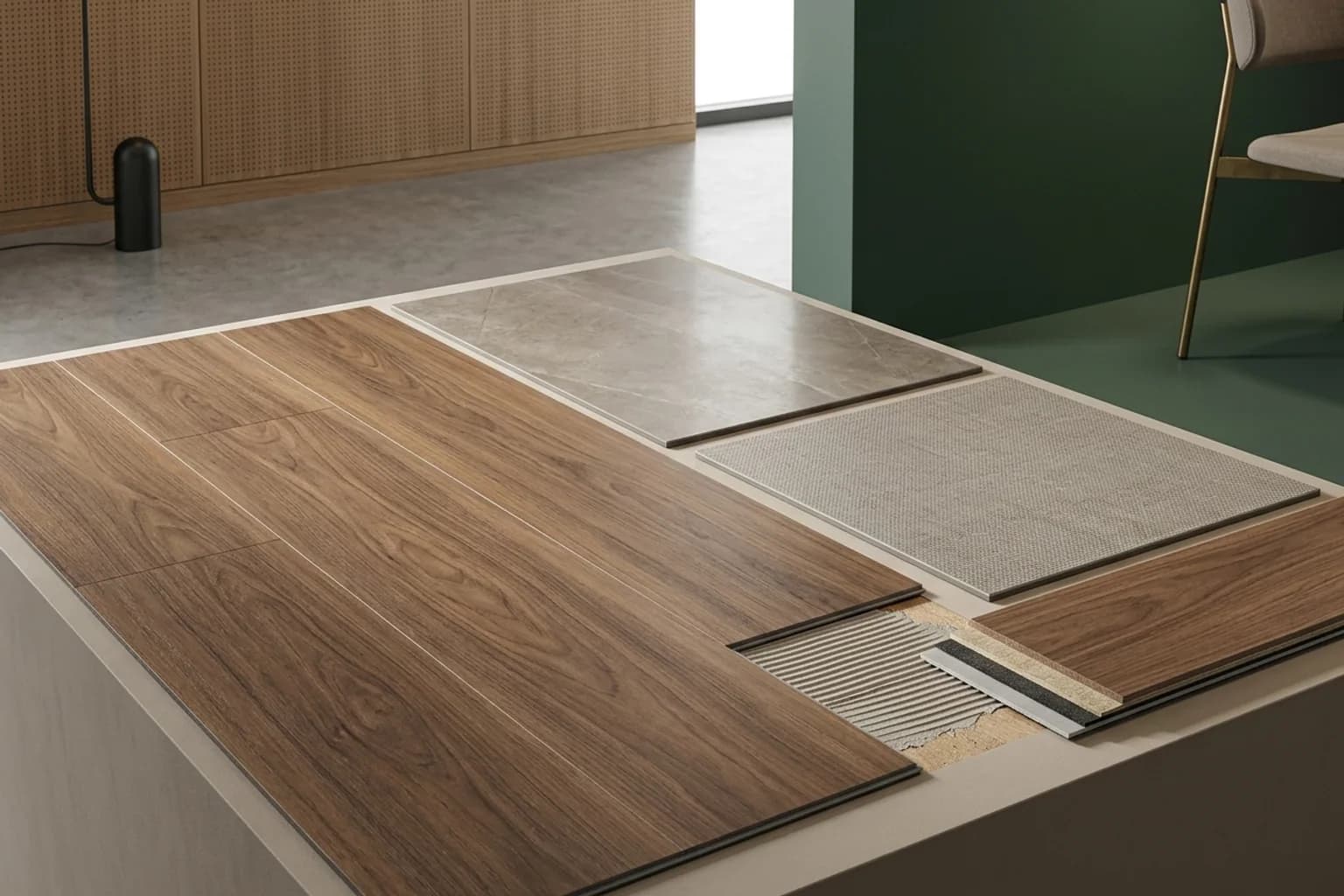 Luxury vinyl tile — hero view