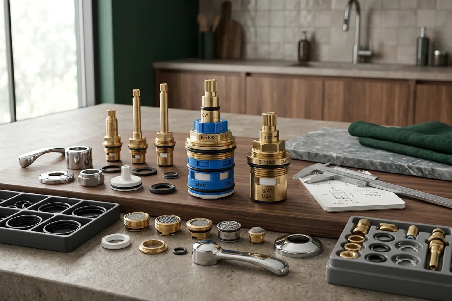 Cartridges and repair parts — hero view
