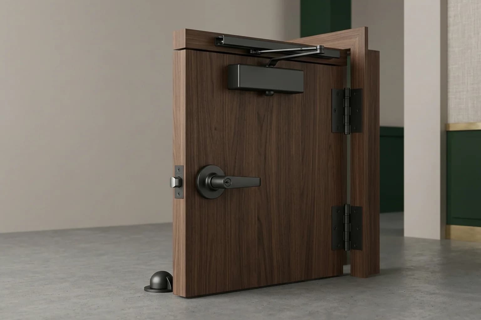 Door and lock hardware — hero view