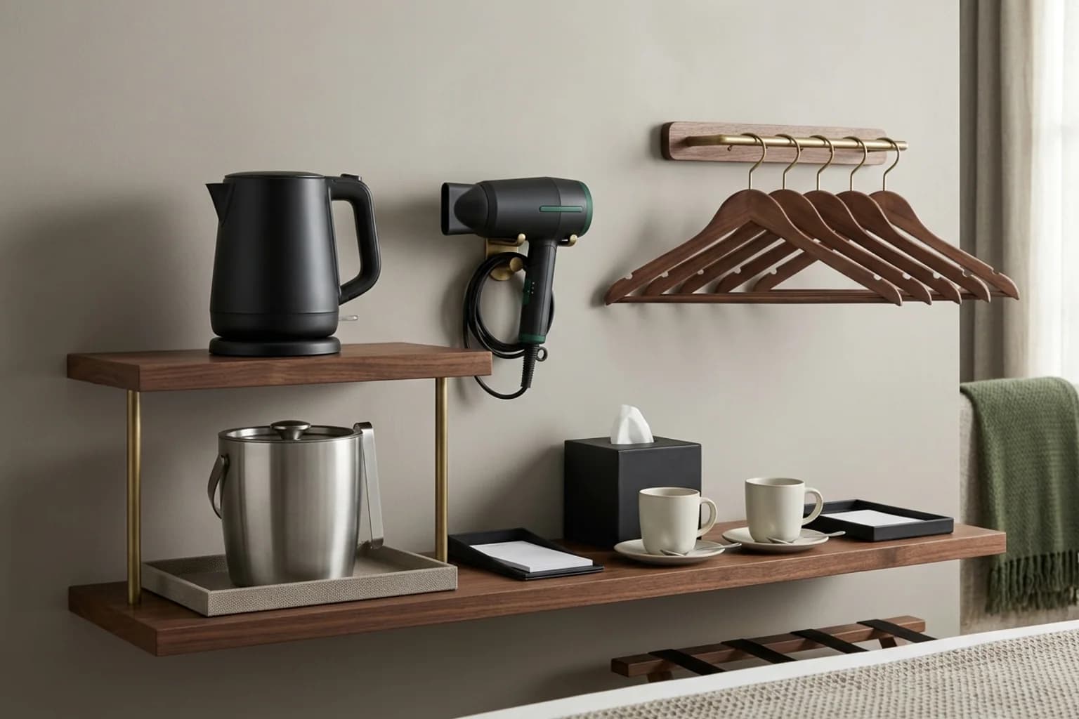 In-room appliances and accessories — hero view